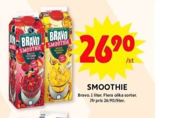 ICA Maxi Bravo smoothie erbjuda