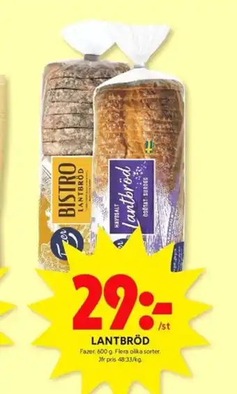 ICA Kvantum Bistro lantbröd erbjuda