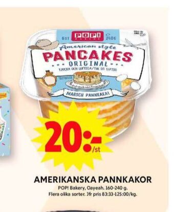 ICA Maxi Pop pannkakor erbjuda