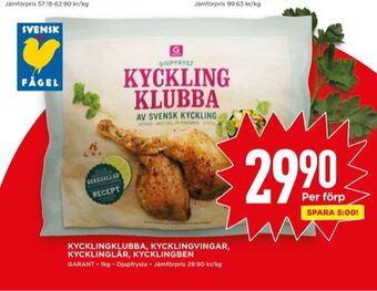 Willys Garant kycklingben erbjuda