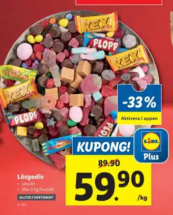 Lidl Spiderman lösviktsgodis erbjuda