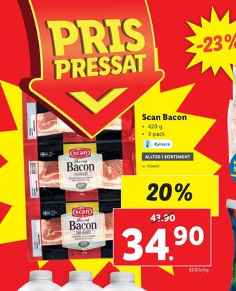 Lidl Scan baconskivor erbjuda
