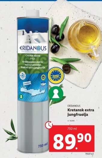 Lidl Eridanous olivolja erbjuda