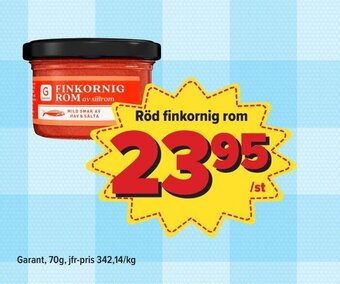 Östenssons Röd finkornig rom Garant erbjuda