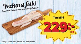 Östenssons Torskfilé erbjuda