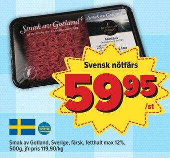 Östenssons Svensk nötfärs erbjuda