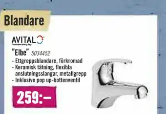 Hornbach Avital Tvättställsblandare erbjuda