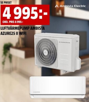 LUFTVÄRMEPUMP AMBISTA AZURE25 II WIFI