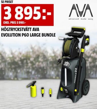 Bauhaus HÖGTRYCKSTVÄTT AVA EVOLUTION P60 LARGE BUNDLE erbjuda