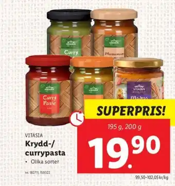 VITASIA Krydd-/ currypasta