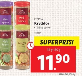 Lidl VITASIA Kryddor erbjuda