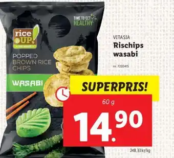 Lidl VITASIA Rischips wasabi erbjuda