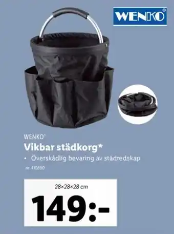 Lidl WENKO Vikbar städkorg* erbjuda