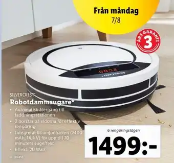 Lidl SILVERCREST Robotdammsugare* erbjuda