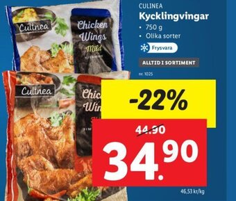 Lidl CULINEA Kycklingvingar erbjuda