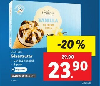 Lidl GELATELLI Glasstrutar erbjuda