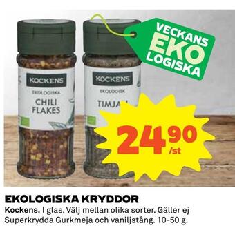 Coop Konsum Ekologiska kryddor erbjuda