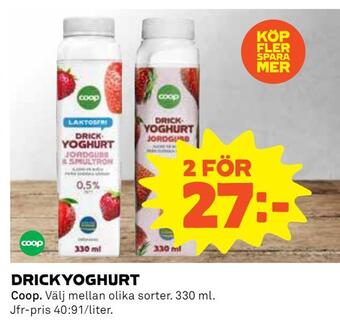 Coop Konsum Drickyoghurt erbjuda