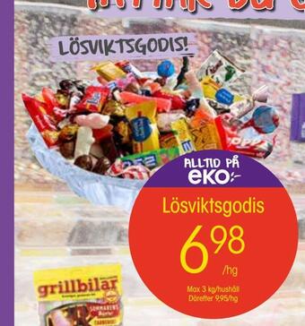 EKO Lösviktsgodis erbjuda