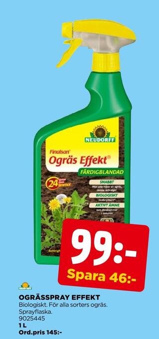 Jem&Fix Ogrässpray effekt erbjuda