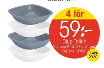 EKO Djup tallrik erbjuda