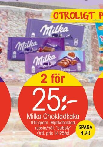 EKO Milka chokladkaka erbjuda