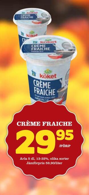 Matdax Crème fraiche erbjuda