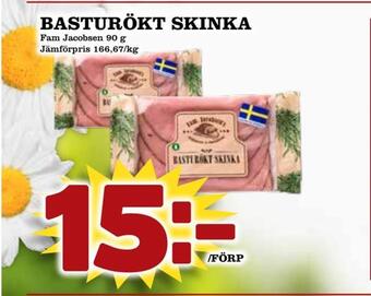 Matdax Basturökt skinka erbjuda
