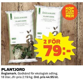 Coop Daglivs Plantjord erbjuda