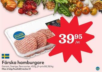 Hemköp Färska hamburgare erbjuda