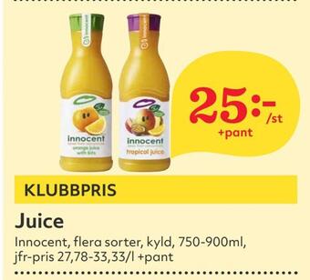 Hemköp Juice erbjuda