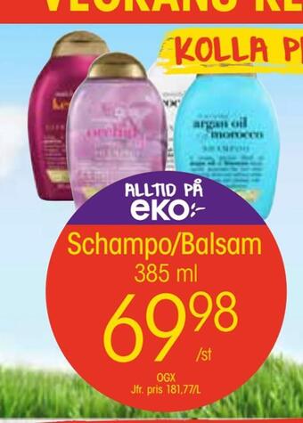 EKO Schampo/balsam erbjuda