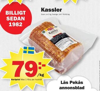 Pekås Kassler erbjuda