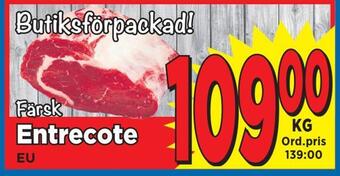 Supergrossen Entrecote erbjuda