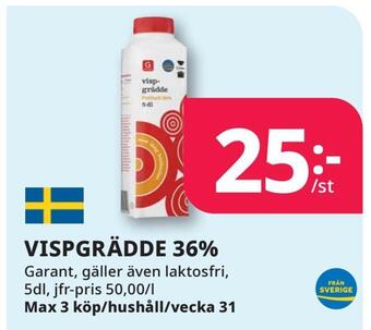 Tempo Vispgrädde 36% erbjuda