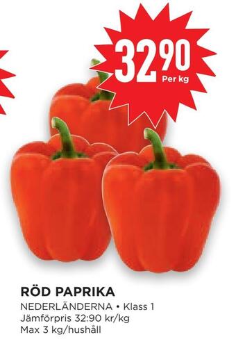 Willys Hemma Röd paprika erbjuda