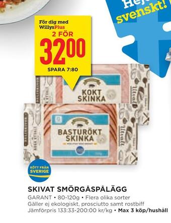 Willys Hemma Skivat smörgåspålägg erbjuda