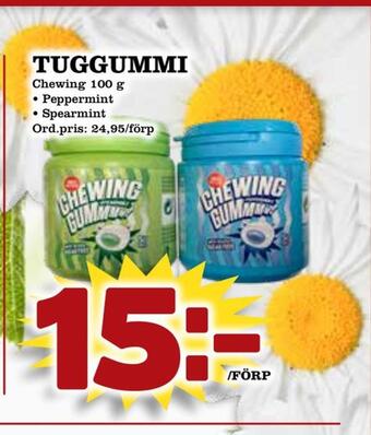 Supergrossen Tuggummi erbjuda