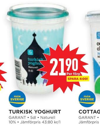 Willys Hemma Turkisk yoghurt erbjuda