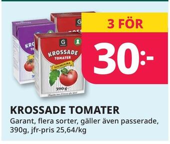 Krossade tomater