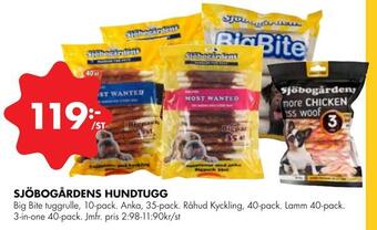 ÖoB Sjöbogårdens hundtugg erbjuda