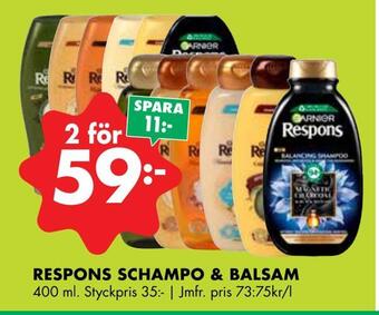 ÖoB Respons schampo & balsam erbjuda