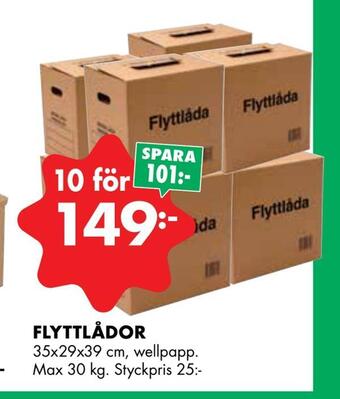 ÖoB Flyttlådor erbjuda