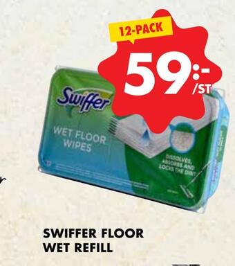 ÖoB Swiffer floor wet refill erbjuda