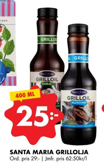 ÖoB Santa maria grillolja erbjuda