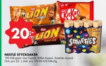 ÖoB Nestlé stycksaker erbjuda