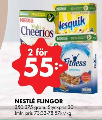 ÖoB Nestlé flingor erbjuda