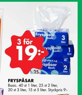ÖoB Fryspåsar erbjuda