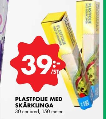 ÖoB Plastfolie med skärklinga erbjuda