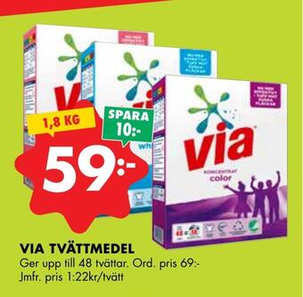 ÖoB Via tvättmedel erbjuda